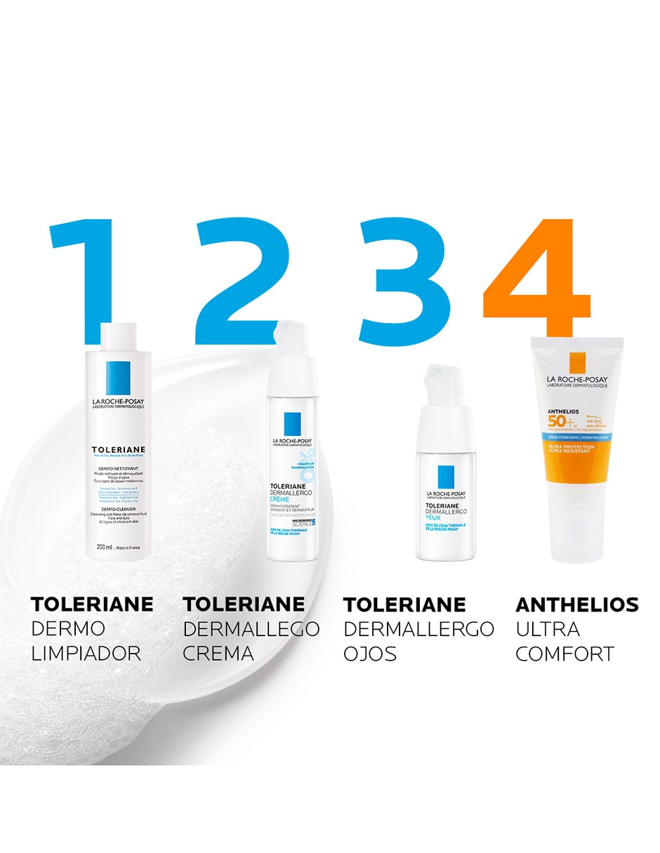 Limpiador facial Cleasing and Make-Up Removal Toleraine para purificar 6