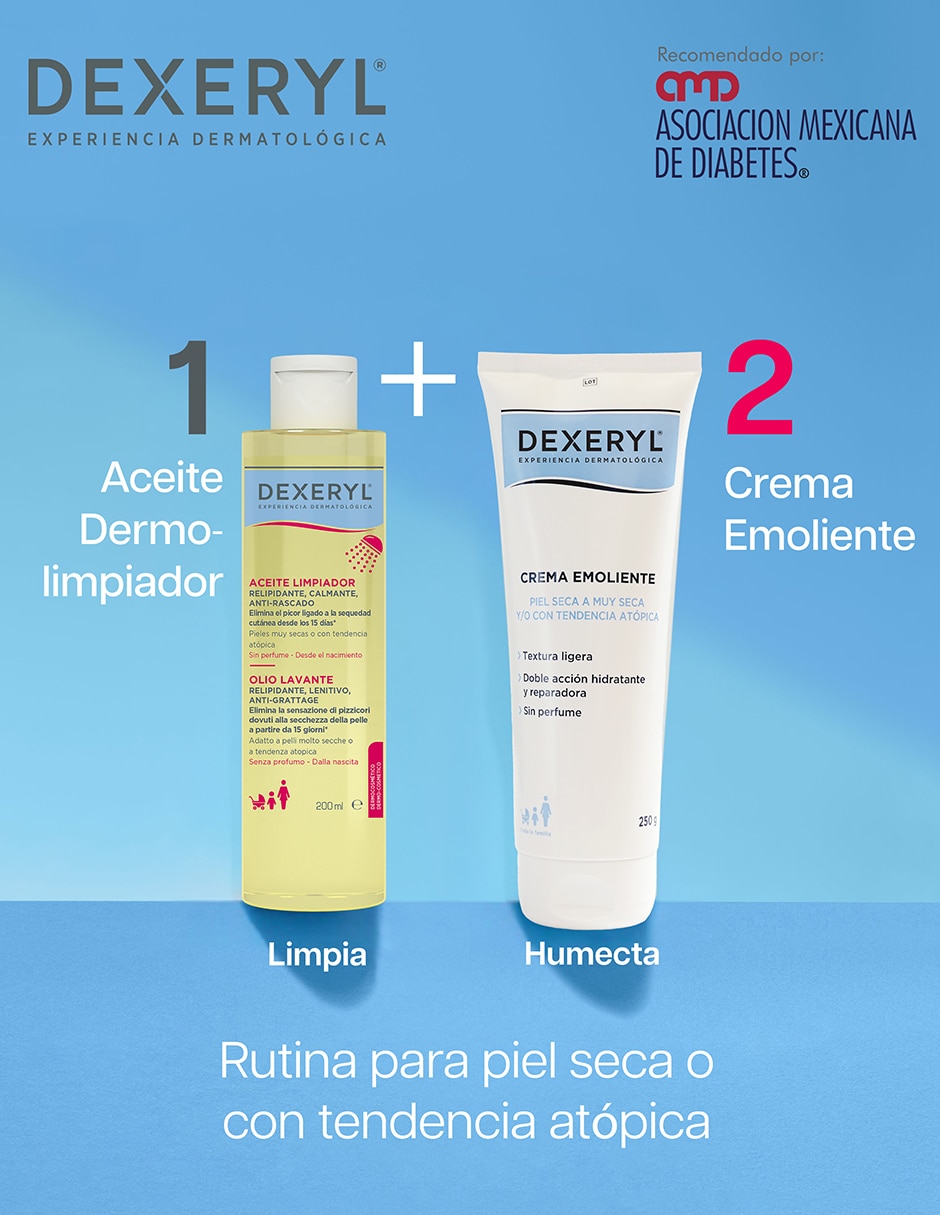 Crema para cuerpo recomendada para calmar y aliviar la piel día y noche Dexeryl para piel seca y sensible 21