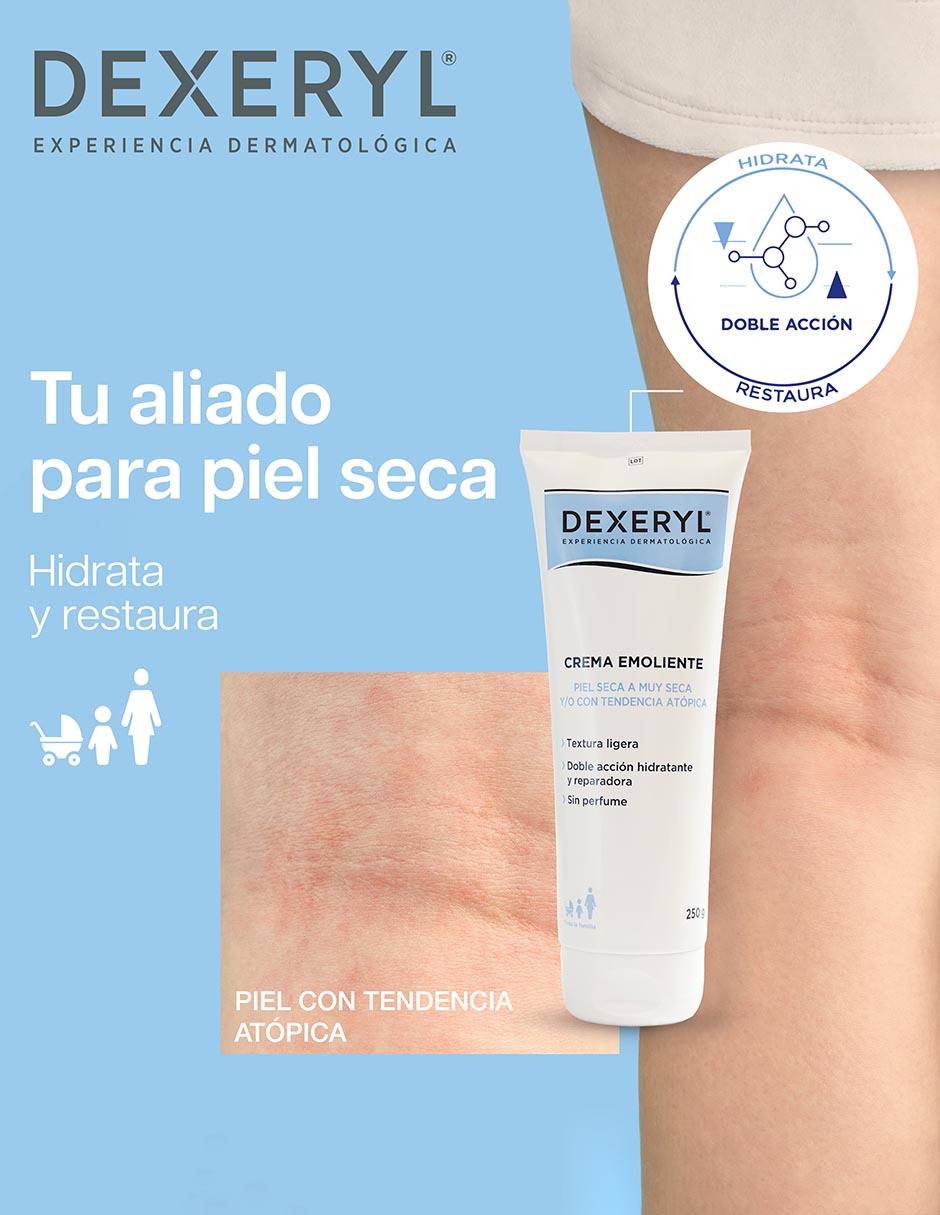 Crema para cuerpo recomendada para calmar y aliviar la piel día y noche Dexeryl para piel seca y sensible 13