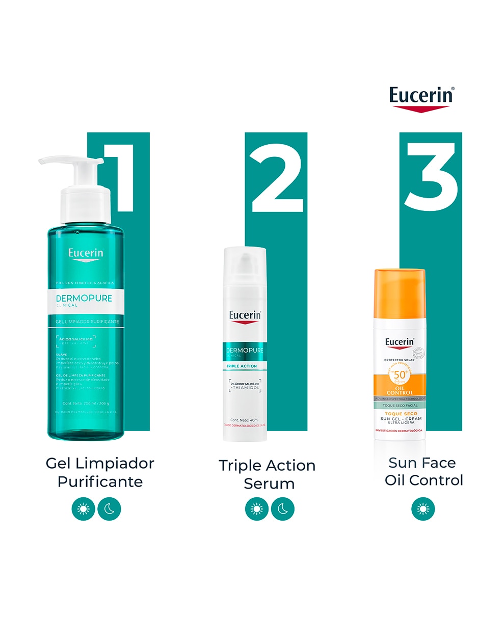 Gel facial Dermopure para purificar 10