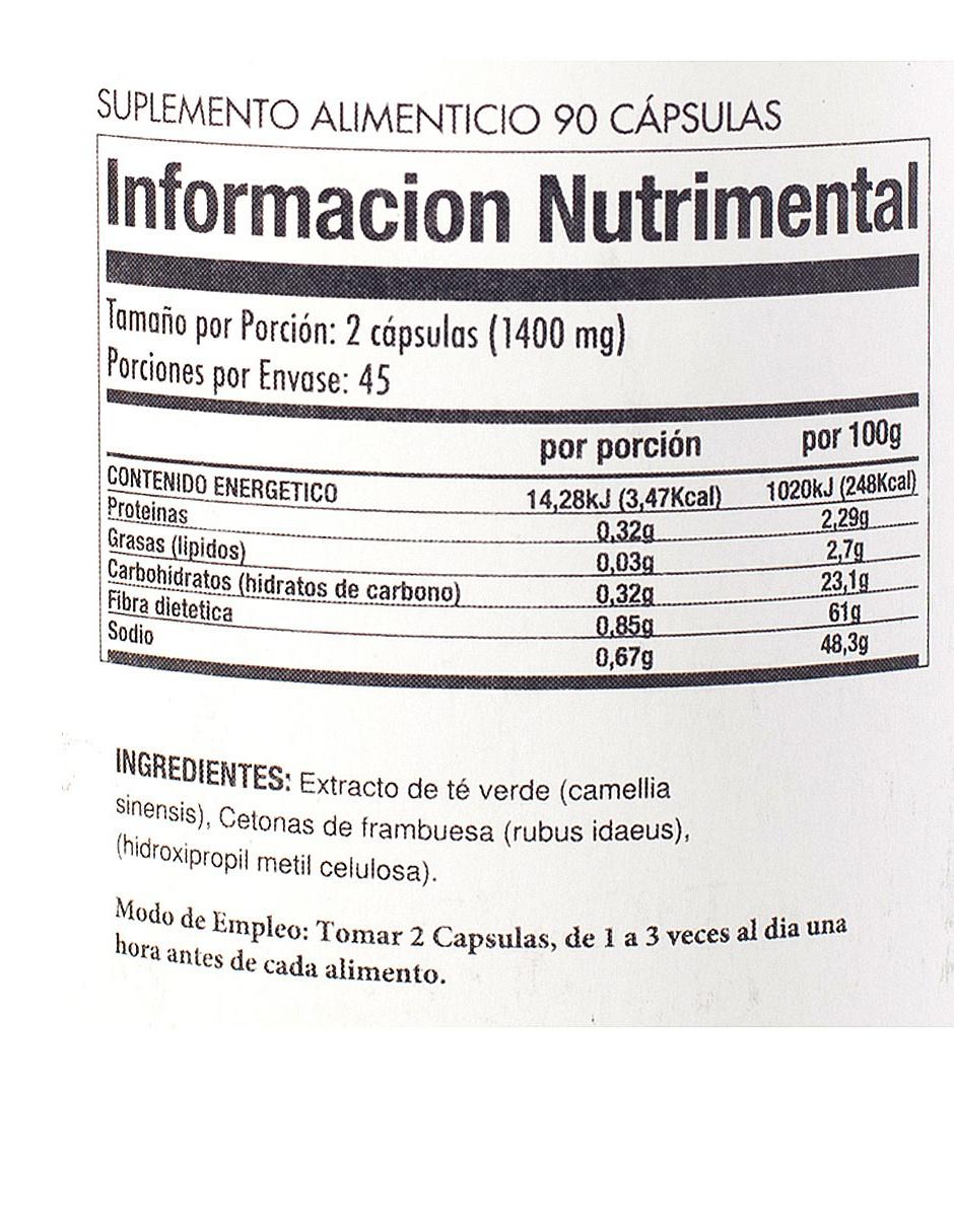 Suplemento alimenticio de 90 cápsulas 6