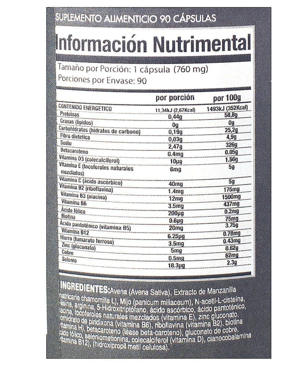 Suplemento alimenticio anticaida capilar de 90 cápsulas 5
