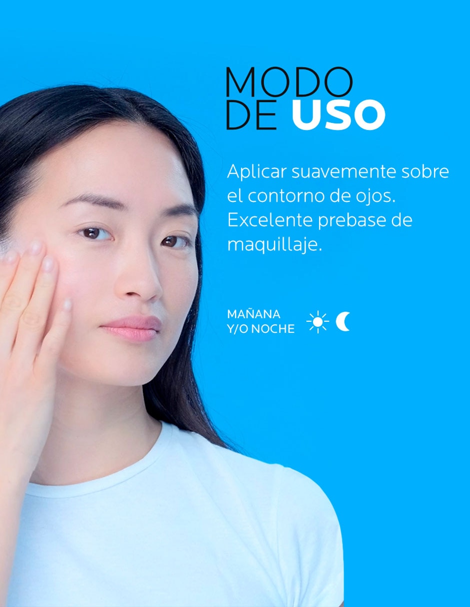 Crema para contorno de ojos recomendada para prevenir signos de la edad día y noche Hyalu B5 para piel sensible 6