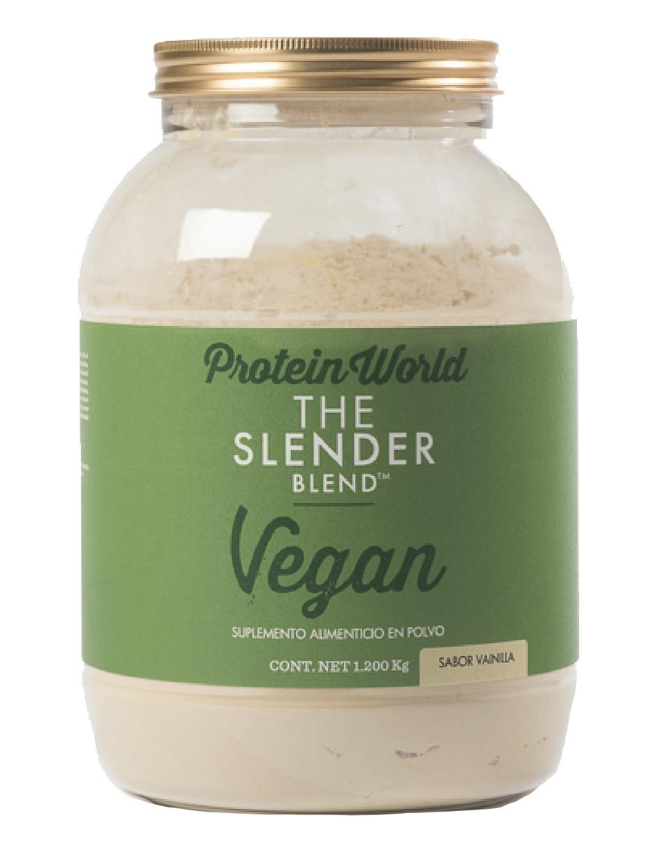 Suplemento alimenticio Protein World The Slender Blend Vegan vainilla 1