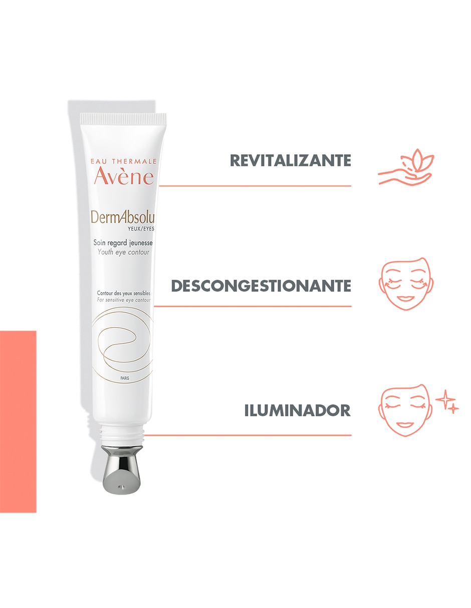 Crema para ojos recomendada para prevenir signos de la edad de día y noche Dermabsolu para piel sensible 2