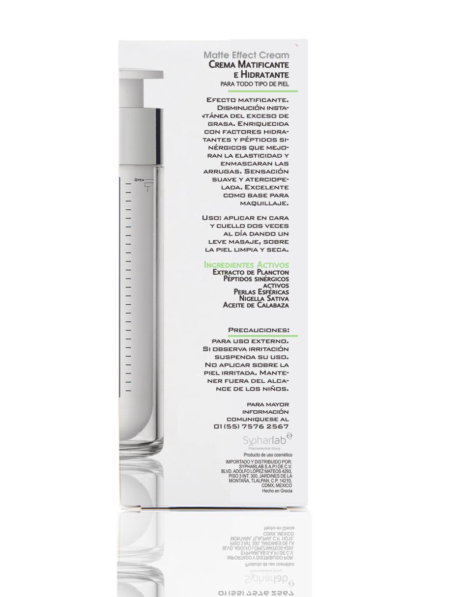 Crema hidratante Matte Effect Cream 4
