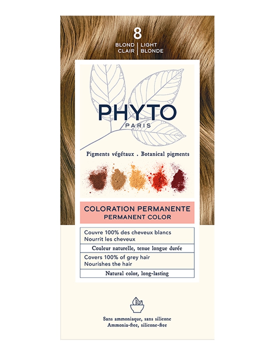 Tinte para cabello Coloration Permanente Botanical Pigments tono 8.0 rubio claro Tinte para cabello Coloration Permanente Botanical Pigments tono 8.0 rubio claro