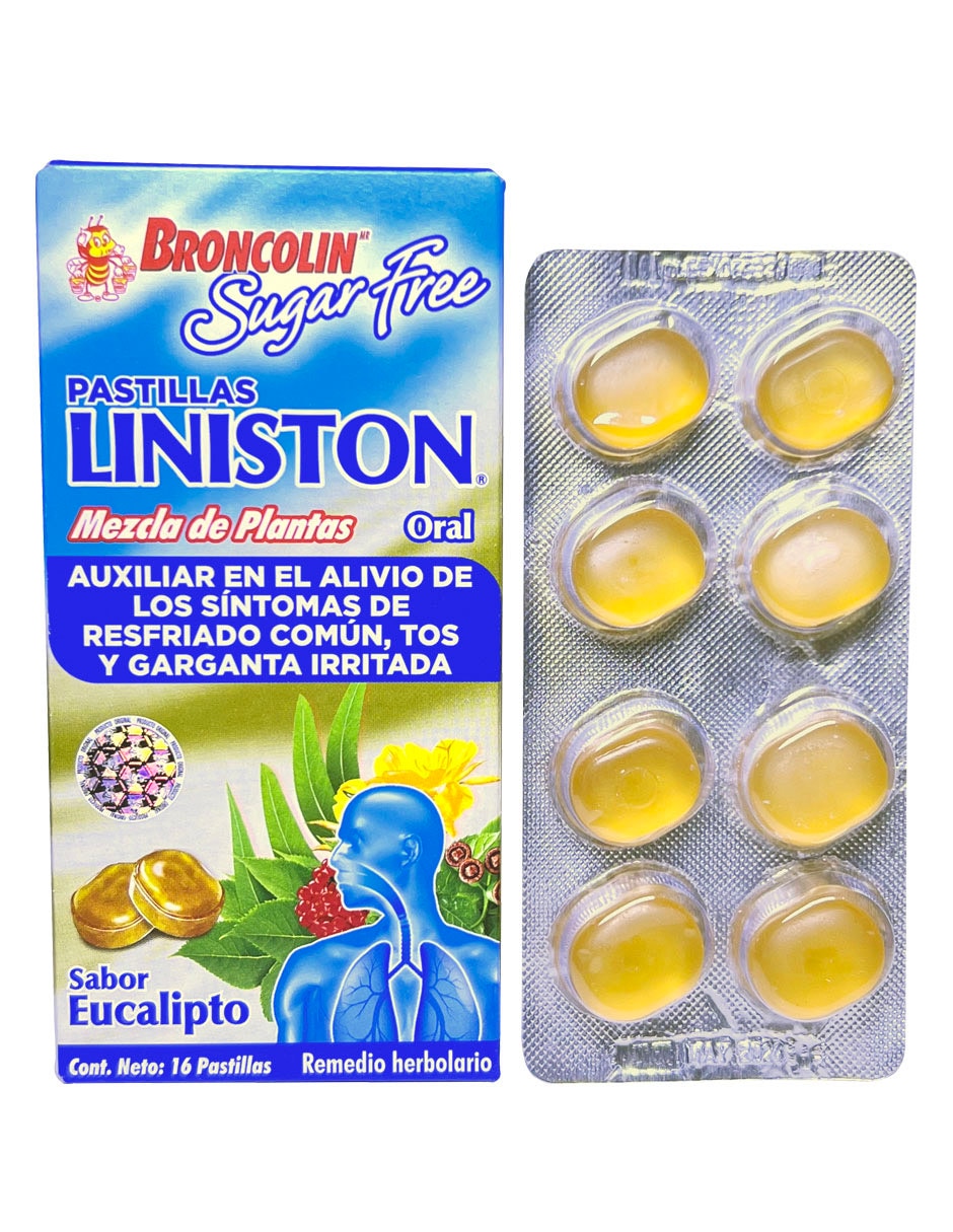 Pastilla para gripe y tos Caramelo macizo con extractos herbales