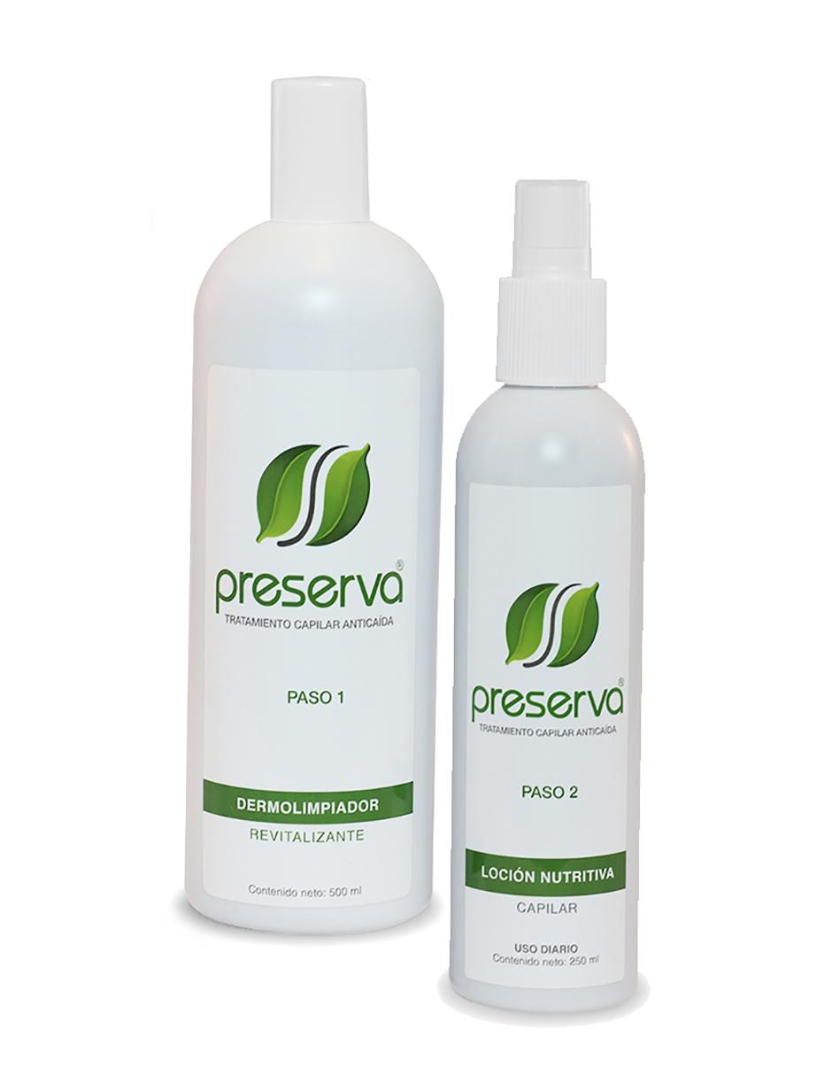 Set tratamiento capilar anticaída dermolimpiador + loción nutritiva capilar dermolimpiador revitalizante 500 ml y loción nutritiva capilar 250 ml 3