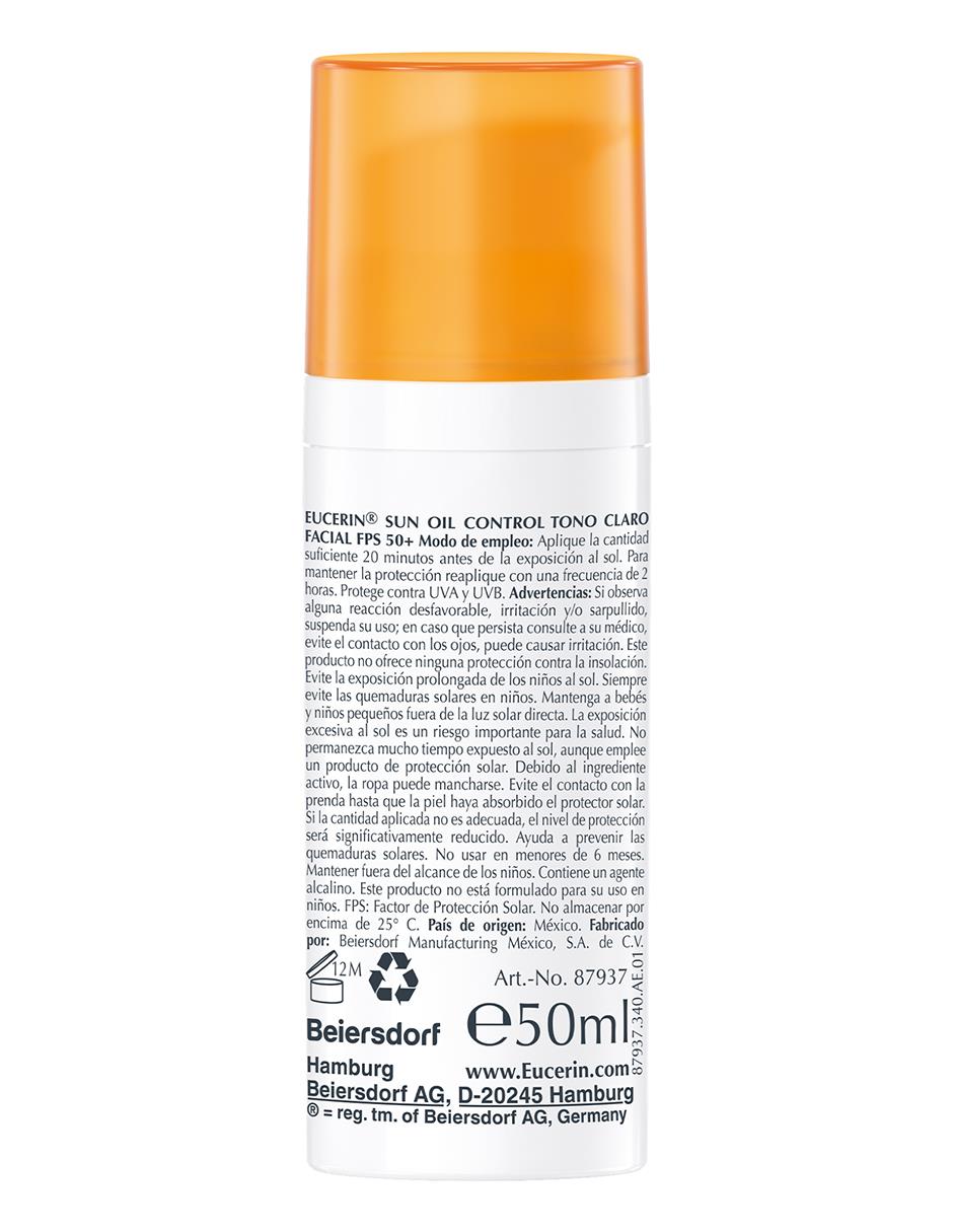 Protector solar FPS 50 oil control tinted 50 ml 2