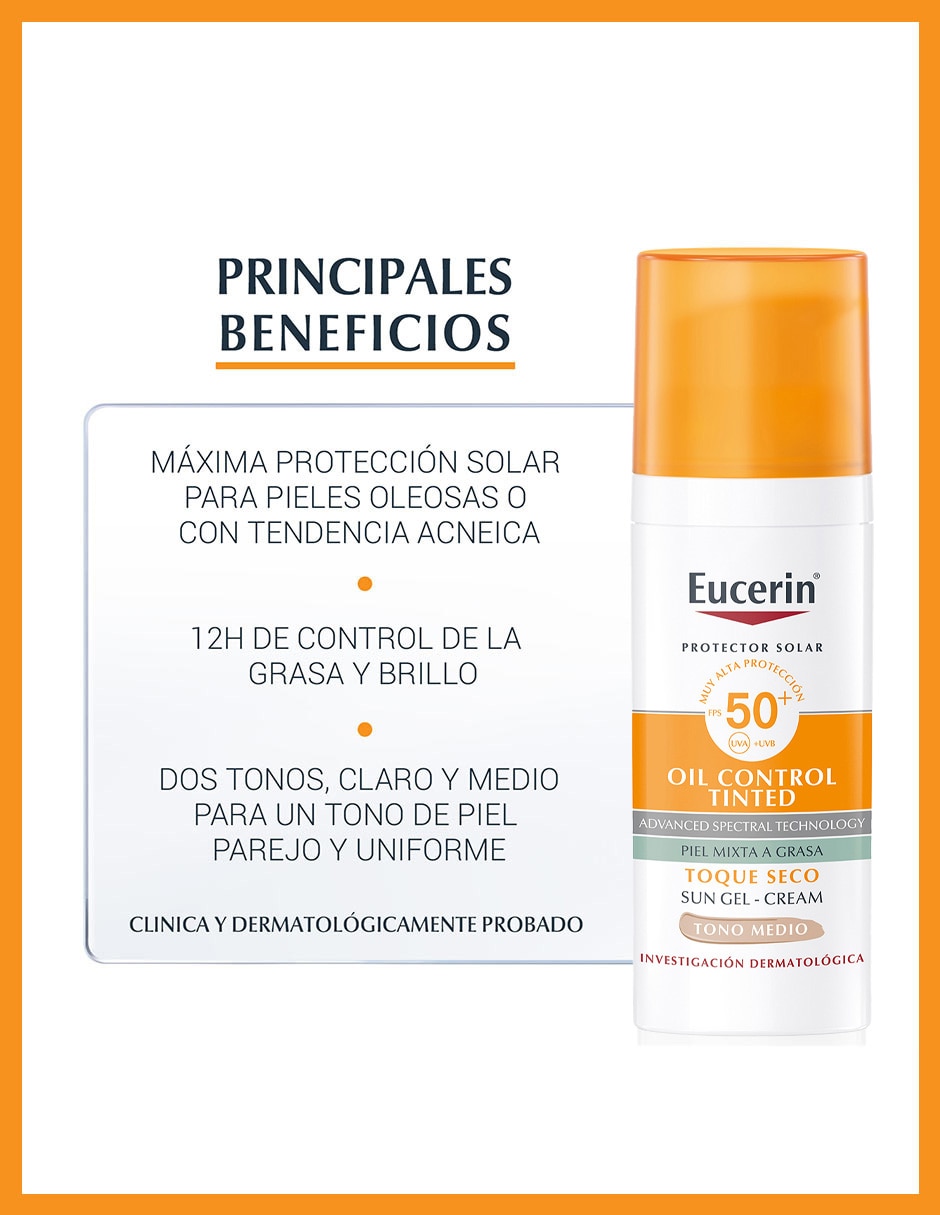 Protector solar FPS 50 oil control tinted 50 ml 4