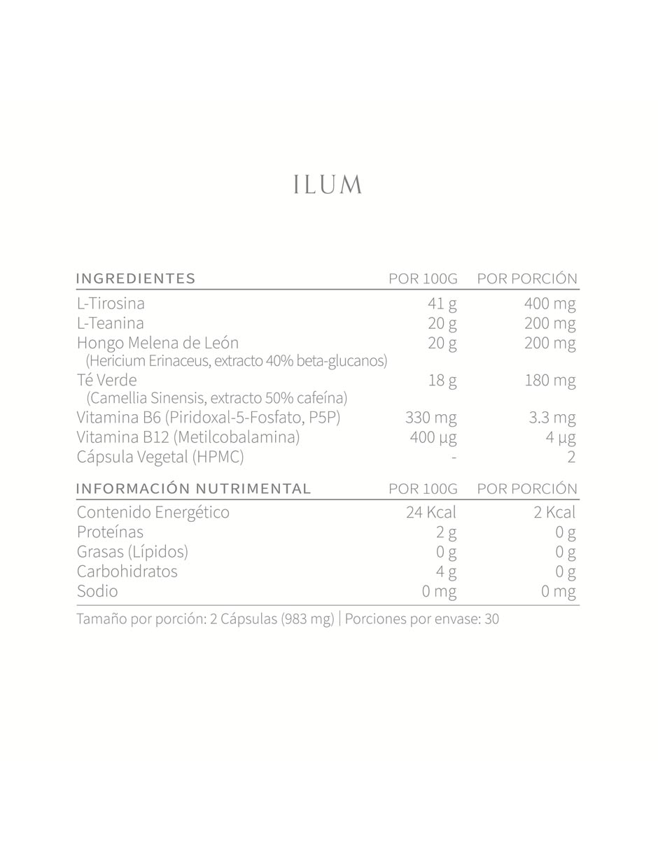 Suplemento alimenticio de 60 cápsulas 9