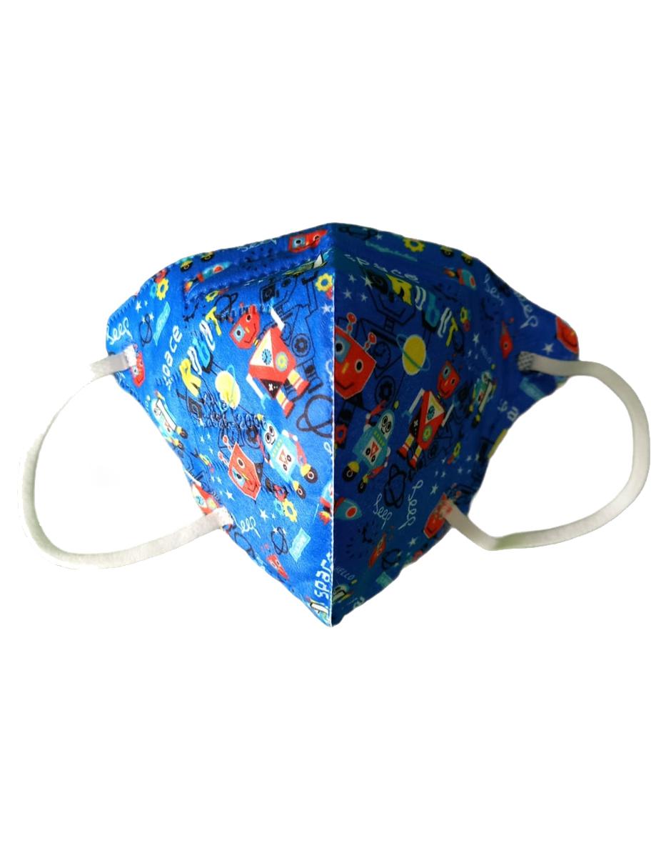 Cubrebocas de algodón FFP1 78 % infantil unisex 2