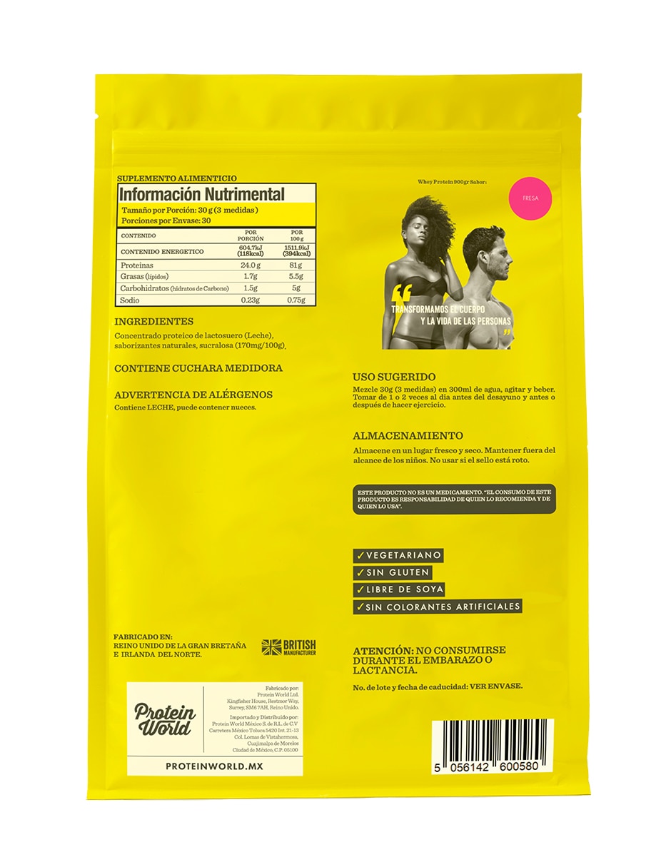 Proteína sabor fresa 3