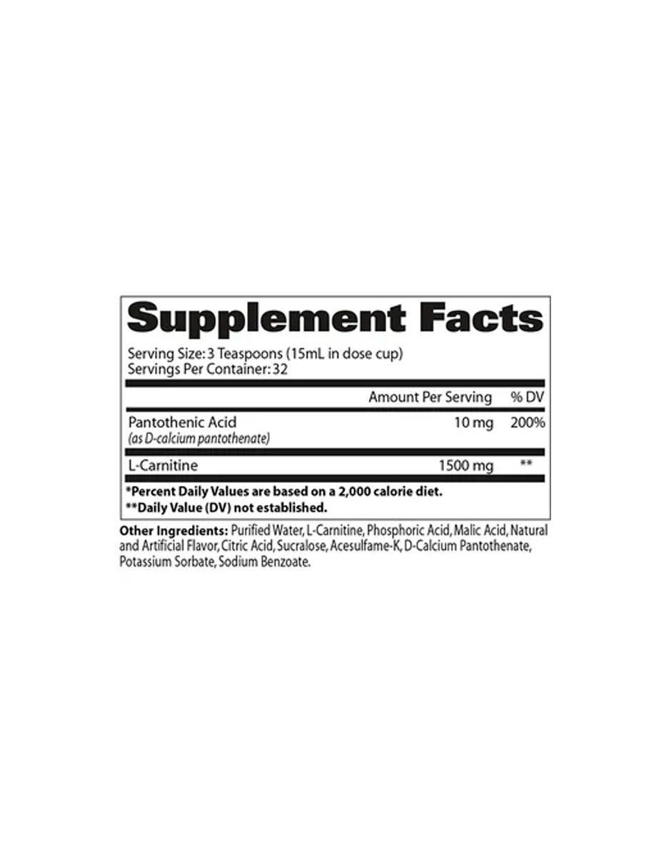 Suplemento alimenticio pre entrenamiento L-Carnitina 32 servicios 2