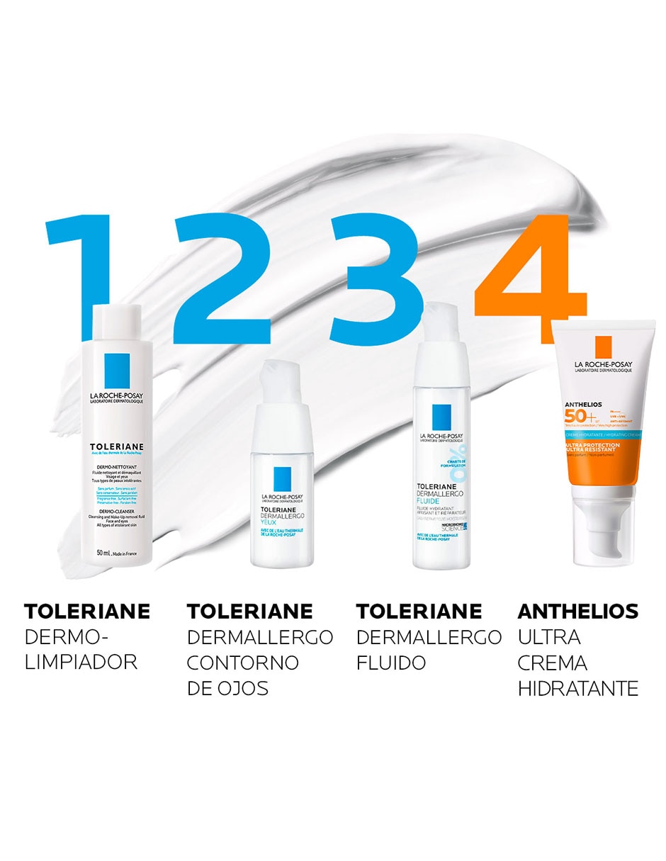 Crema facial recomendada para calmar y aliviar la piel de día y noche Toleriane para todo tipo piel 9