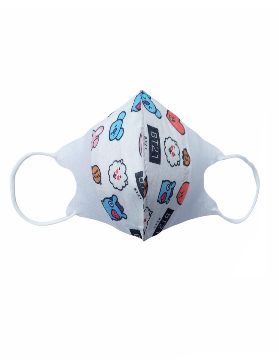 Cubrebocas de algodón FFP1 78 % unisex 3