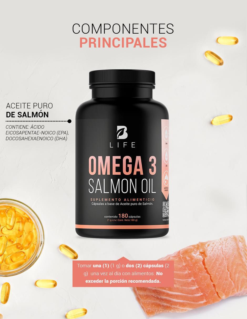 Suplemento Alimenticio Omega 3 Salmón Epa Dha 3
