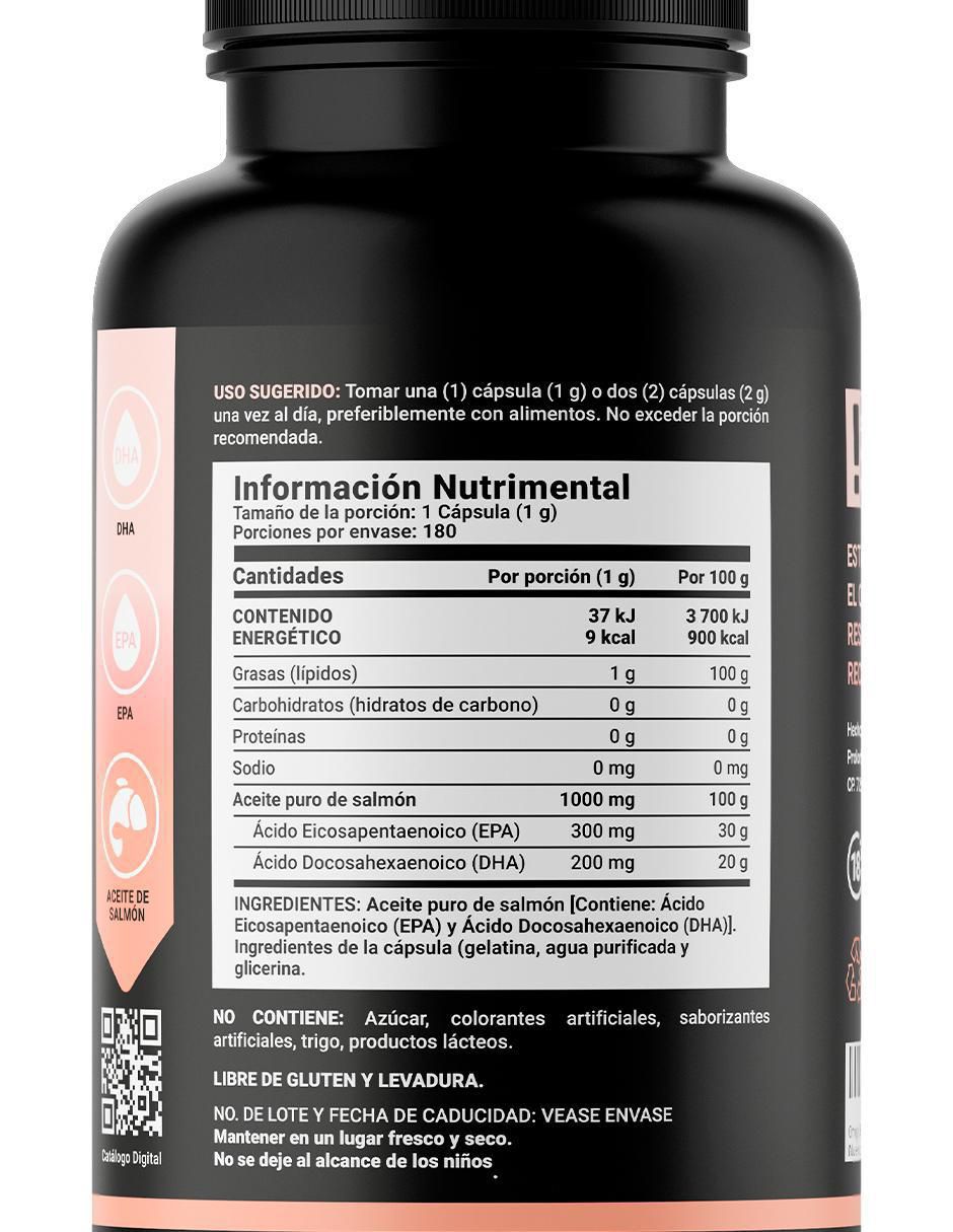 Suplemento Alimenticio Omega 3 Salmón Epa Dha 4