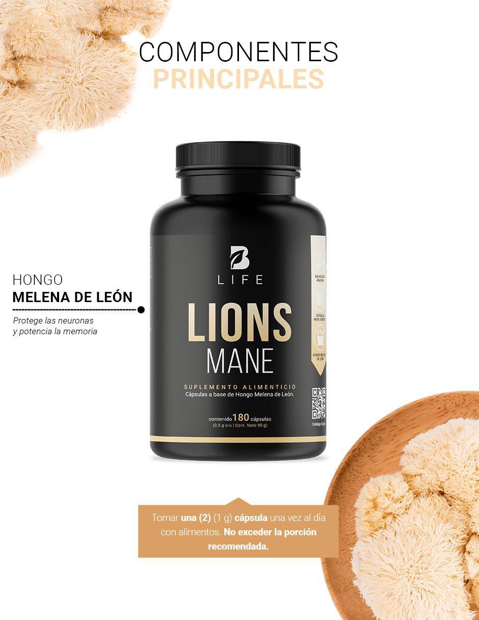 Suplemento Alimenticio Hongo de Melena de León 3