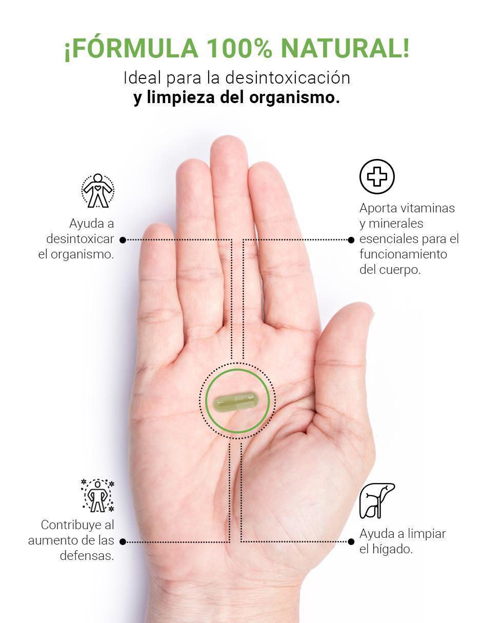 Suplemento Alimenticio Greens Blend Espirulina Moringa 2