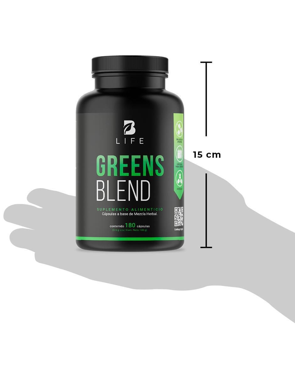 Suplemento Alimenticio Greens Blend Espirulina Moringa 5