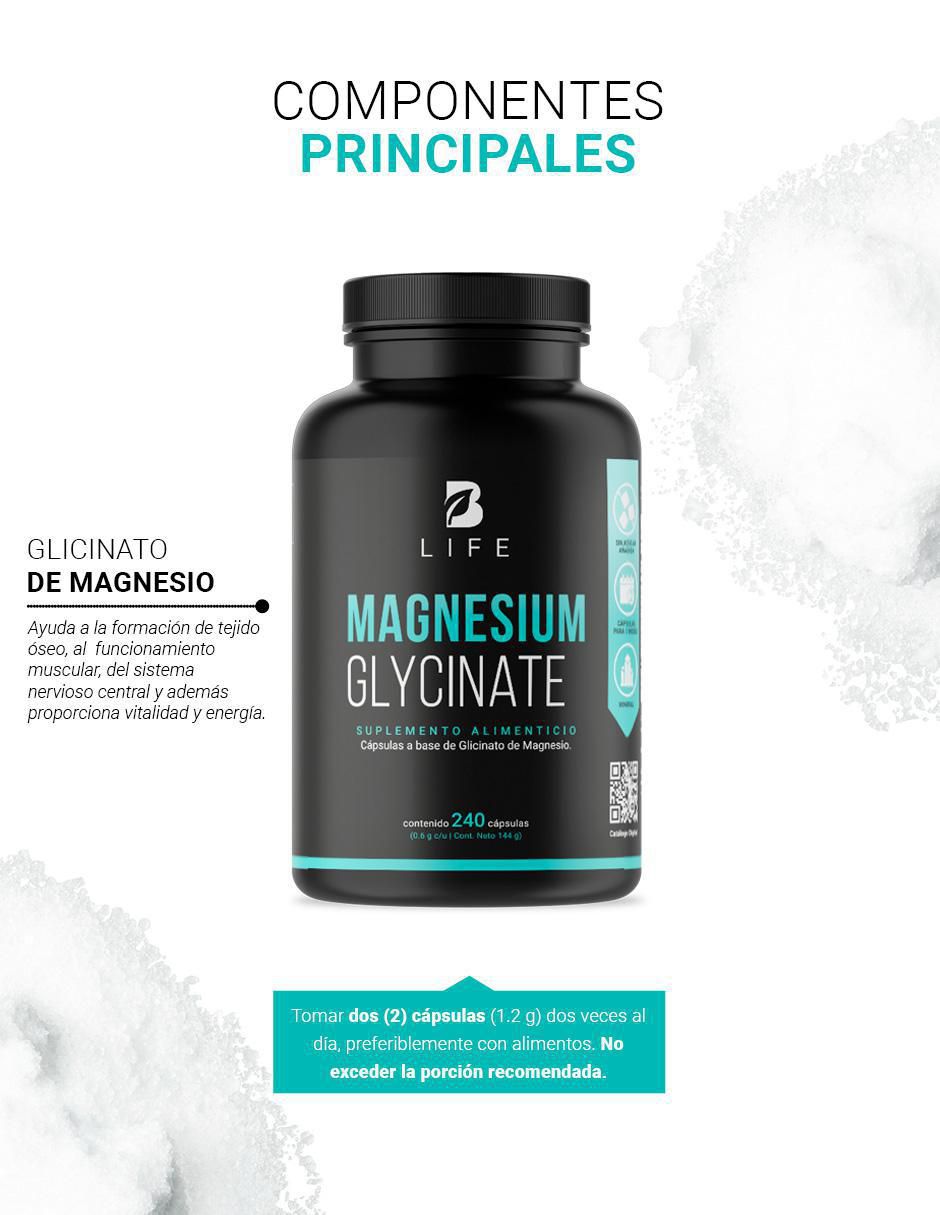 Suplemento Alimenticio Glicinato de Magnesio 3