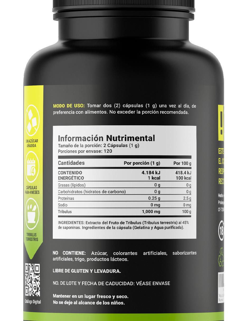Suplemento Alimenticio Tribulus Terrestris Precursor de Testosterona 4