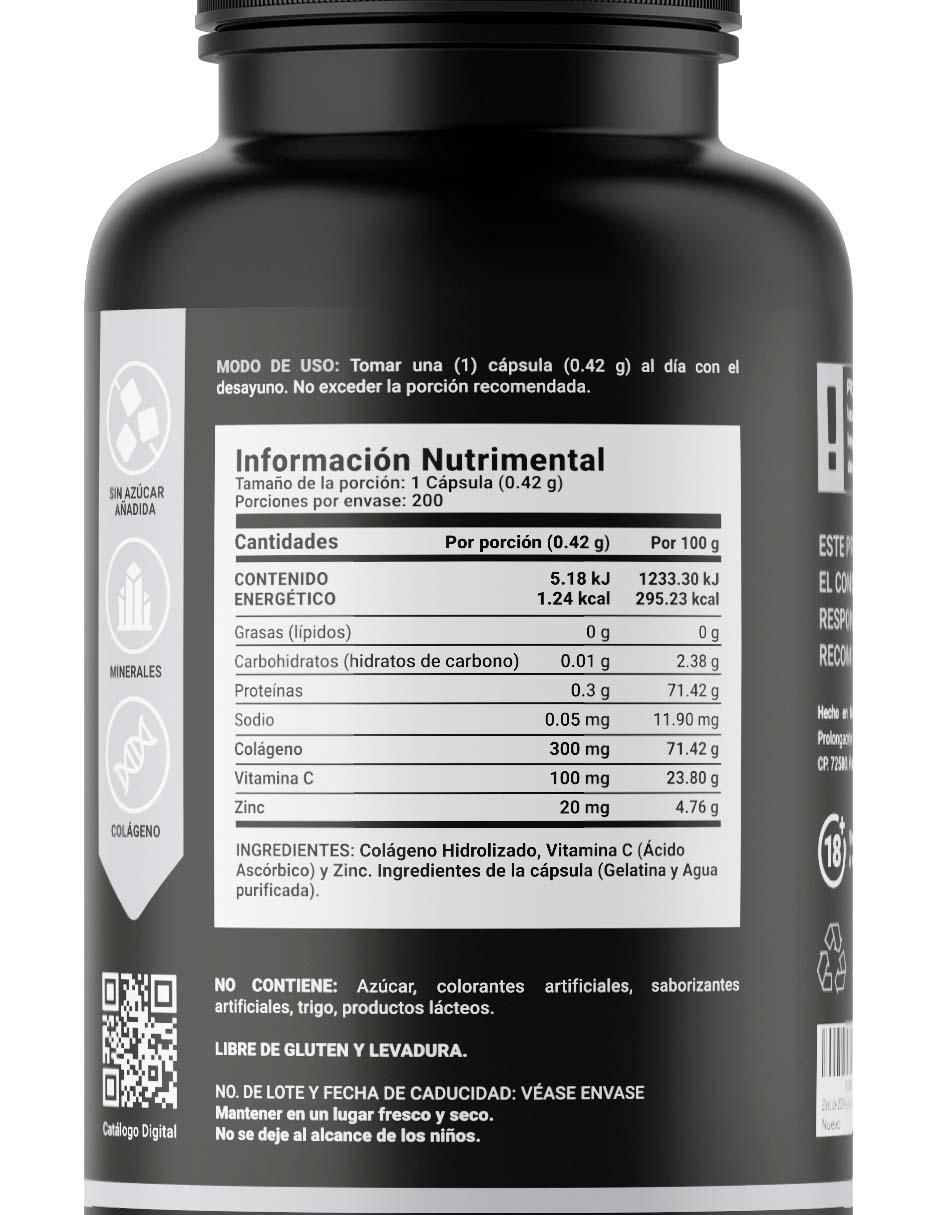 Suplemento Alimenticio Zinc con Colágeno 4