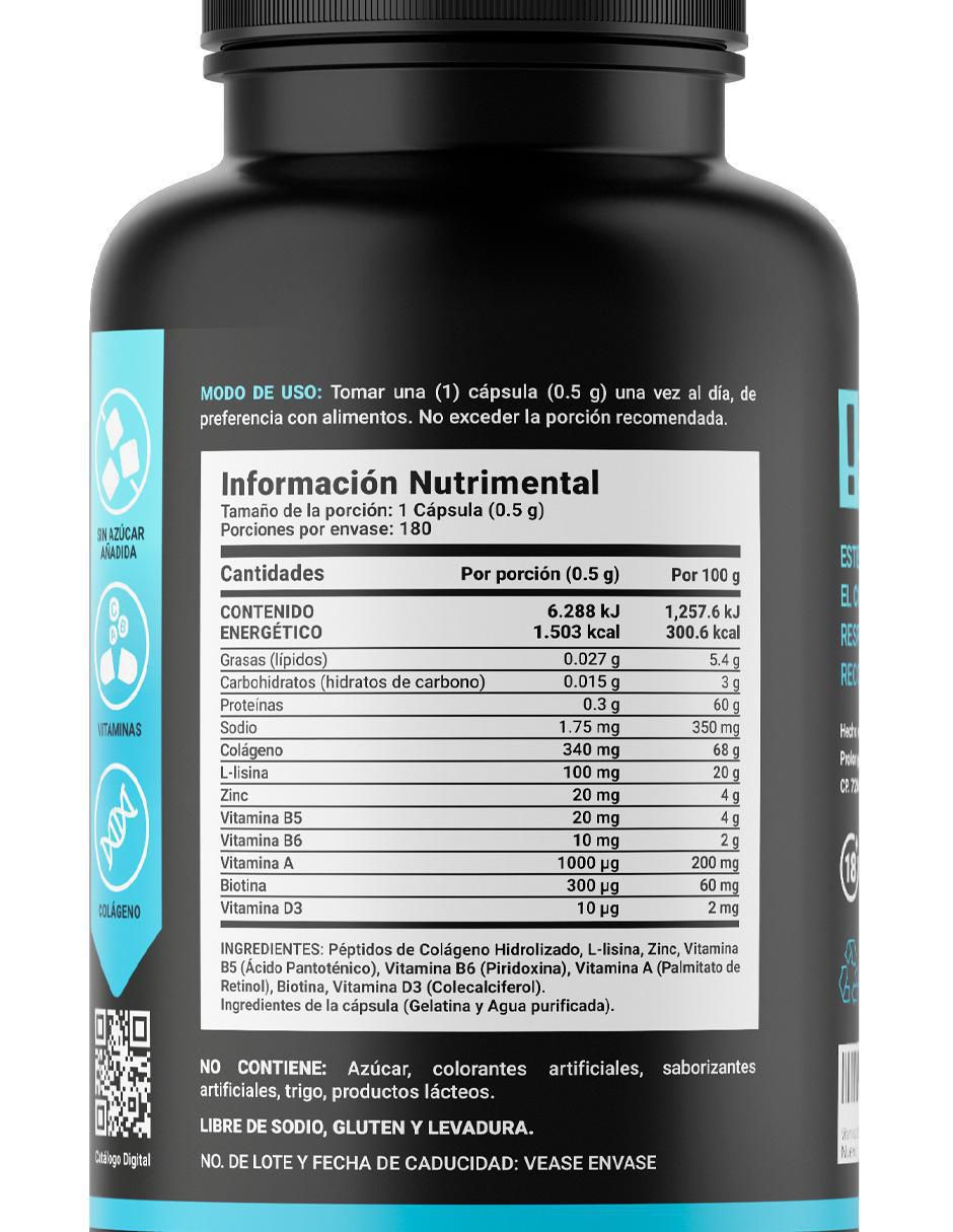 Suplemento Alimenticio Vitaminas Cabello y Barba para Hombre 3