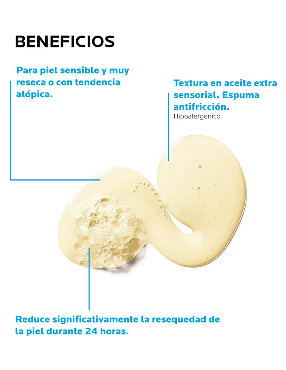 Limpiador corporal Cleansing Oil AP+ Lipikar para purificar 4
