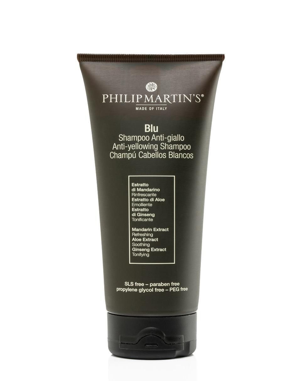 Shampoo matizador de canas para cabello Blue