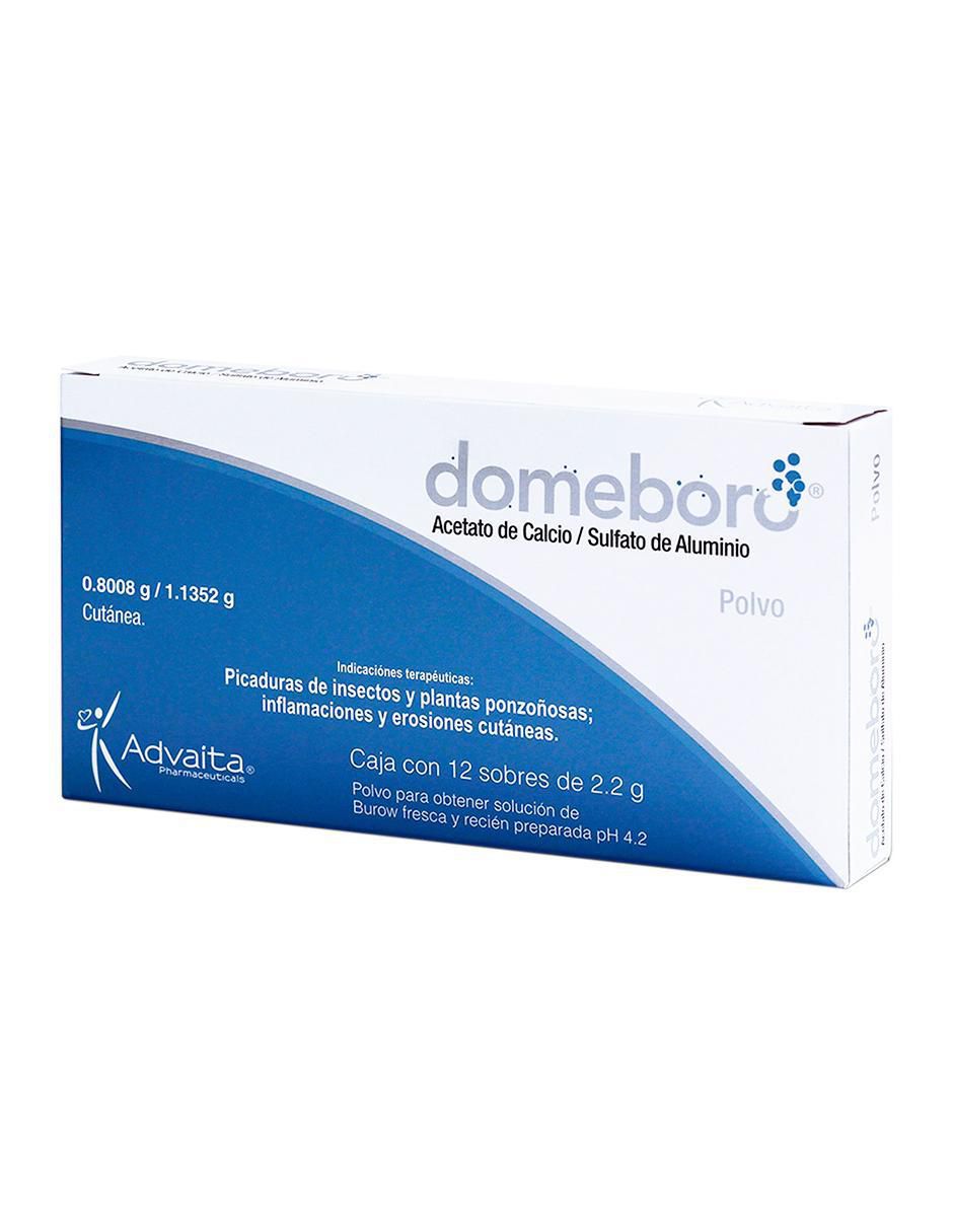 Set 12 sobres de polvo sulfato de aluminio y calcio Domeboro 2
