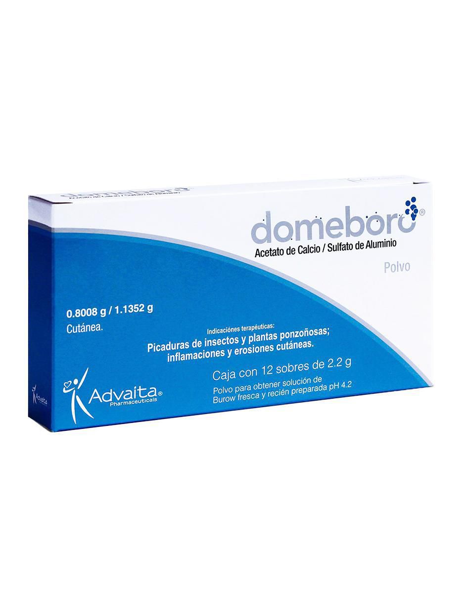 Set 12 sobres de polvo sulfato de aluminio y calcio Domeboro 3