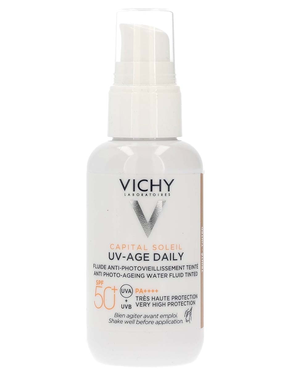 Protector solar FPS 50+ Protector Solar Facial UV-Age Daily Anti-Edad Capital Soleil Vichy 40 ml Protector solar FPS 50+ Protector Solar Facial UV-Age Daily Anti-Edad Capital Soleil Vichy 40 ml
