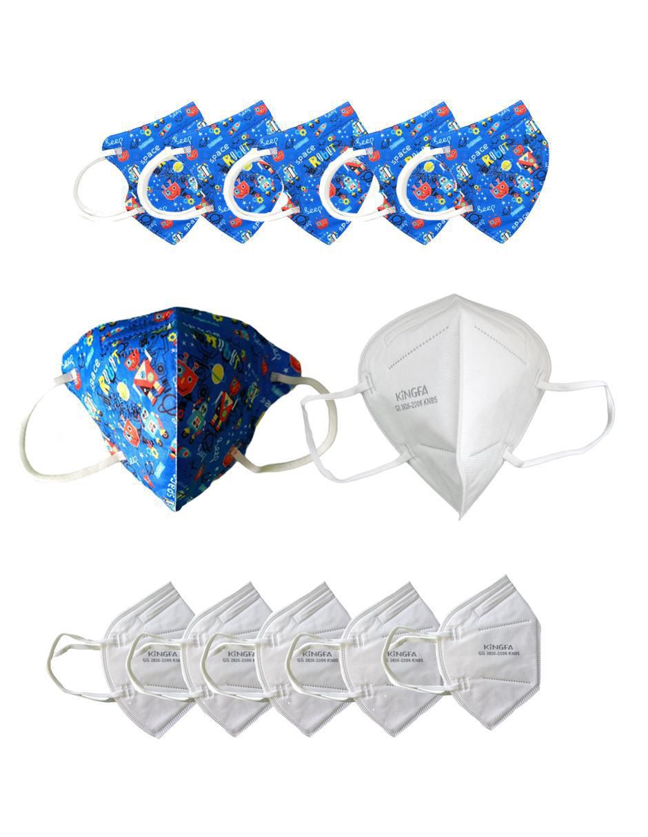 Set de 30 cubrebocas KN95 unisex