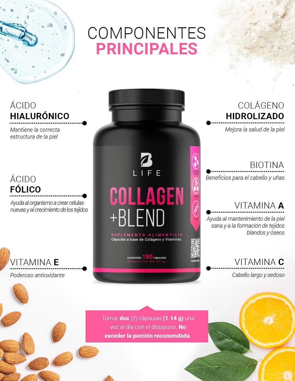 Suplemento alimenticio Collagen +Blend cápsulas 3