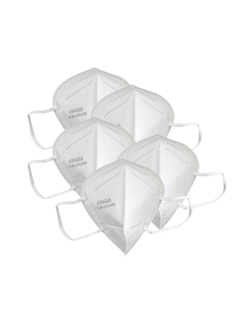 Set de cubrebocas desechables KN95 450 piezas