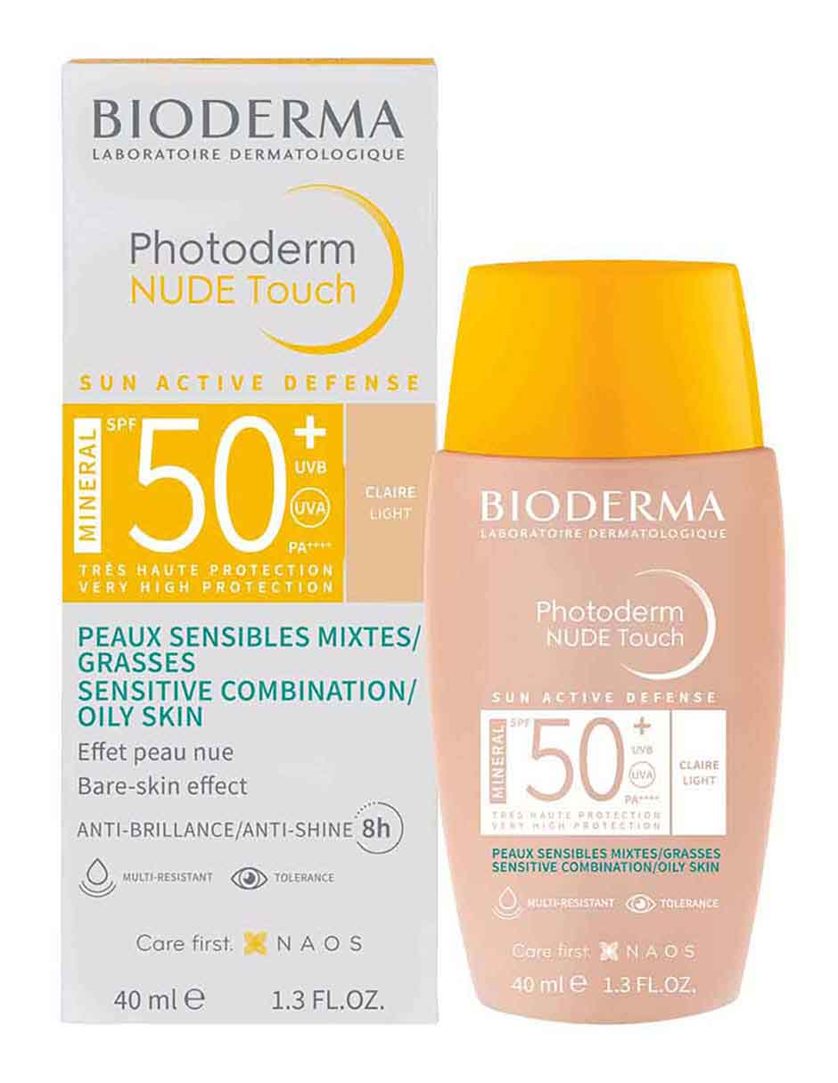 Protector solar FPS 50+ Photoderm Nude Touch Bioderma Defense 40 ml |  Liverpool