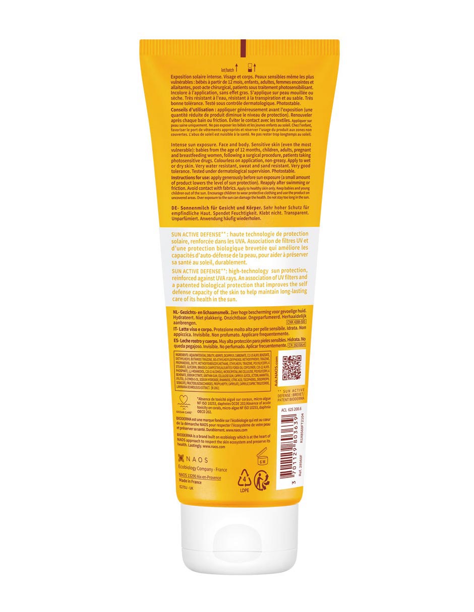 Protector solar FPS 50 photoderm lait ultra defense 250 ml 2