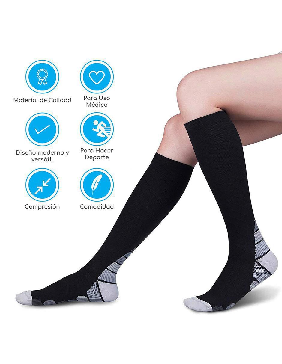 Calceta compresión de neopreno unisex 2 pares 2
