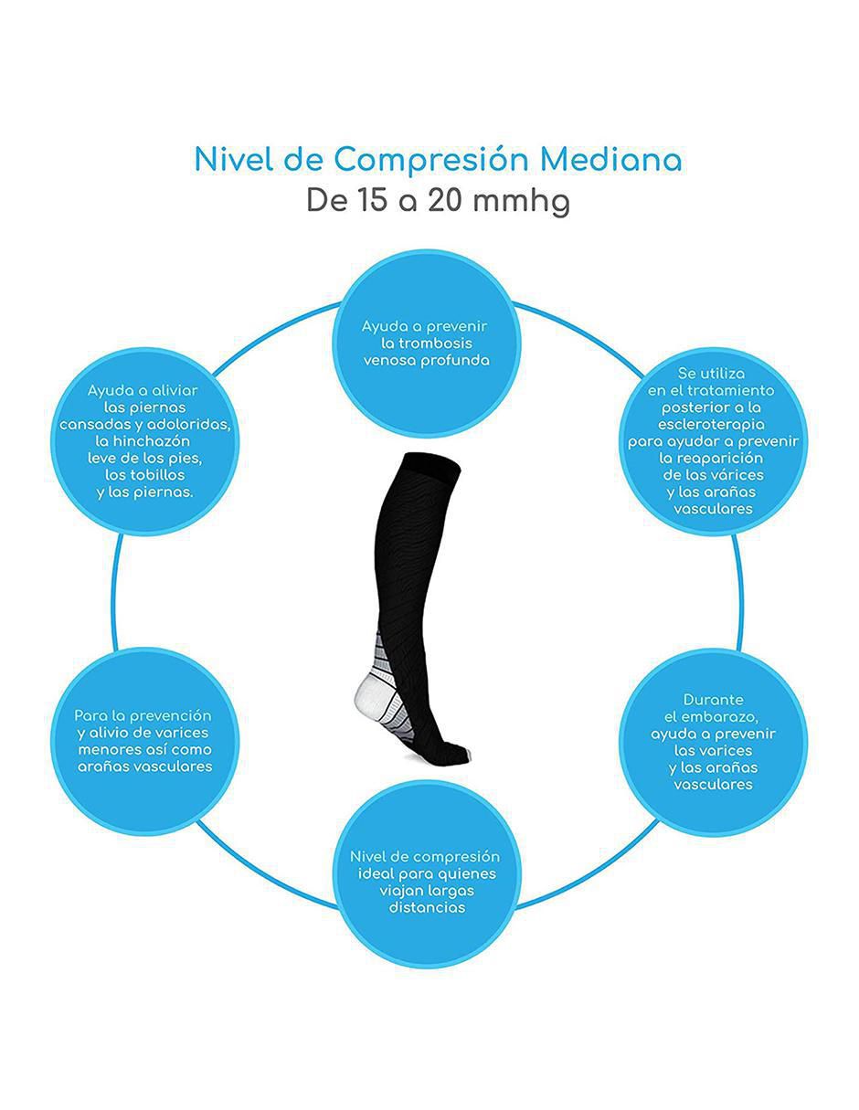 Calceta compresión de neopreno unisex 2 pares 4
