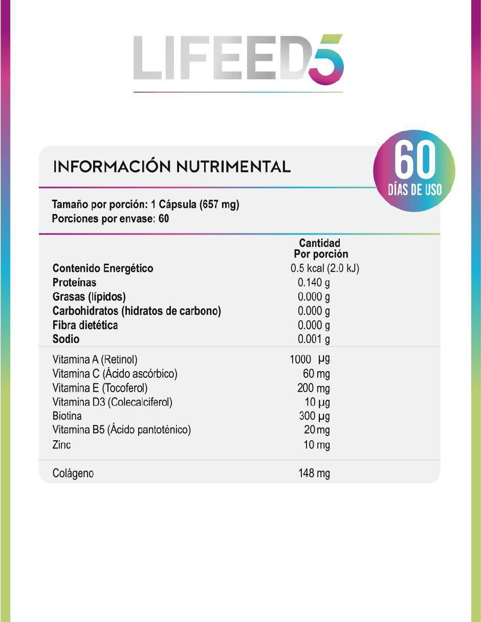 Colágeno con vitaminas y minerales suplemento alimenticio cápsulas para mujer 3