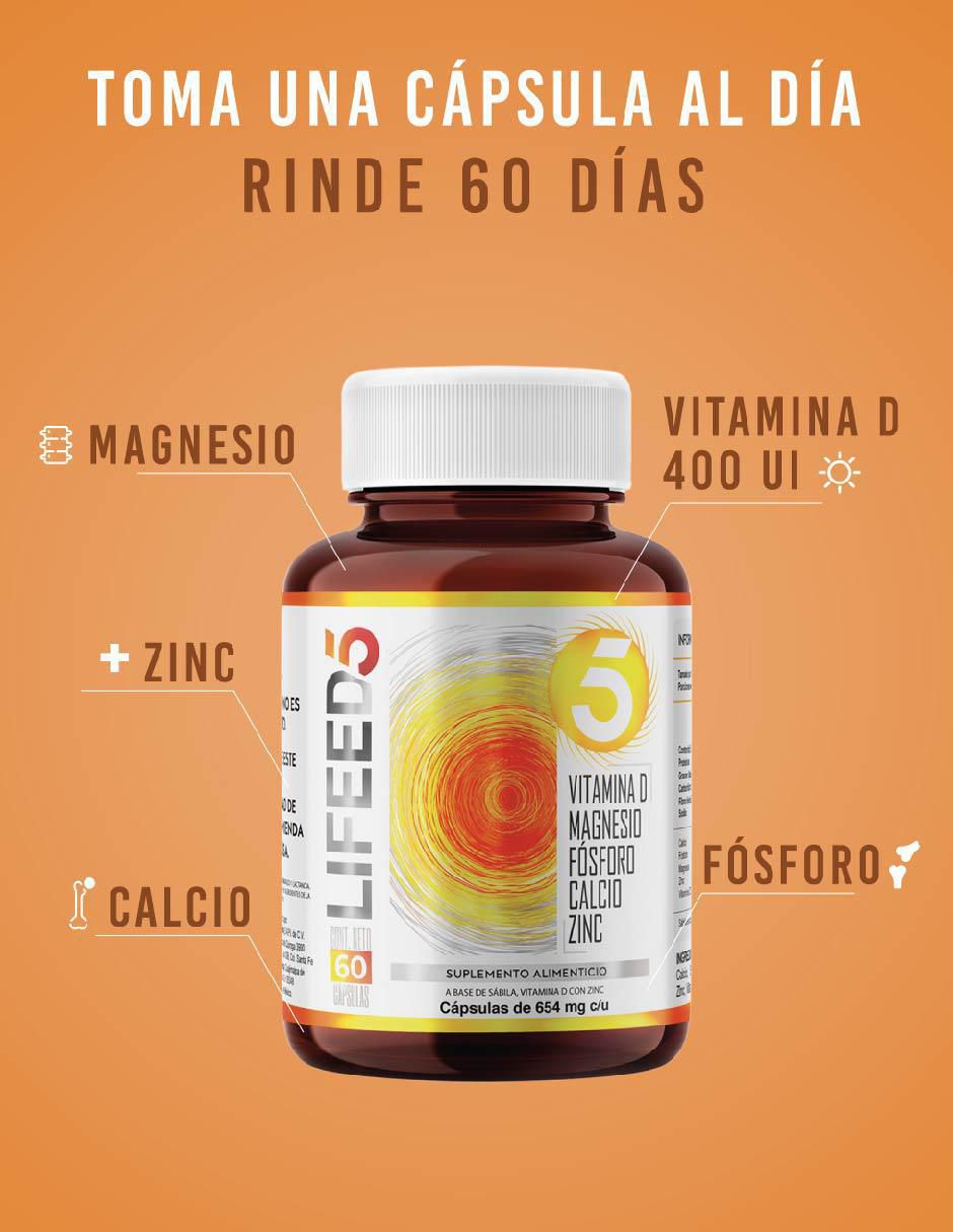 Vitamina D y Zinc suplemento alimenticio cápsulas 2