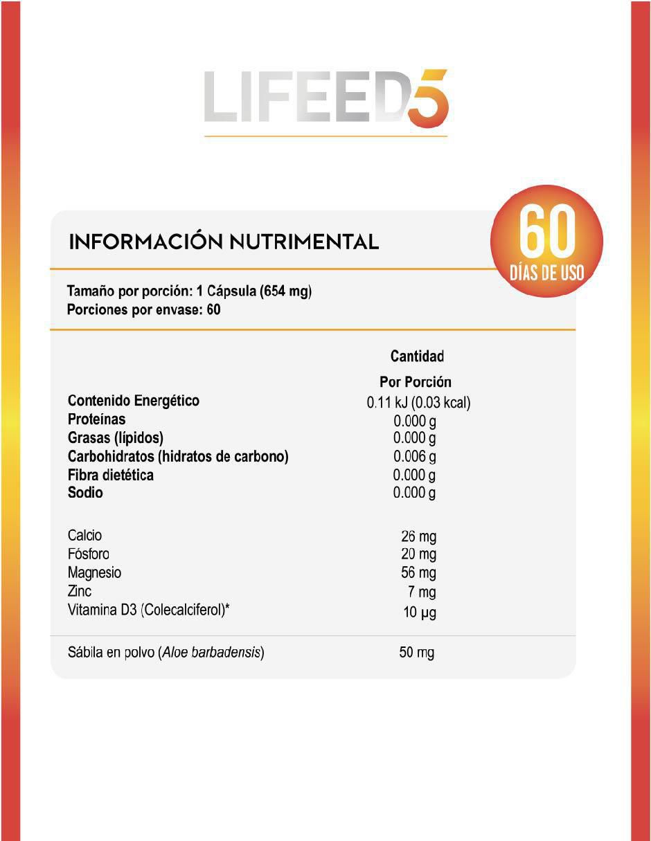 Vitamina D y Zinc suplemento alimenticio cápsulas 3