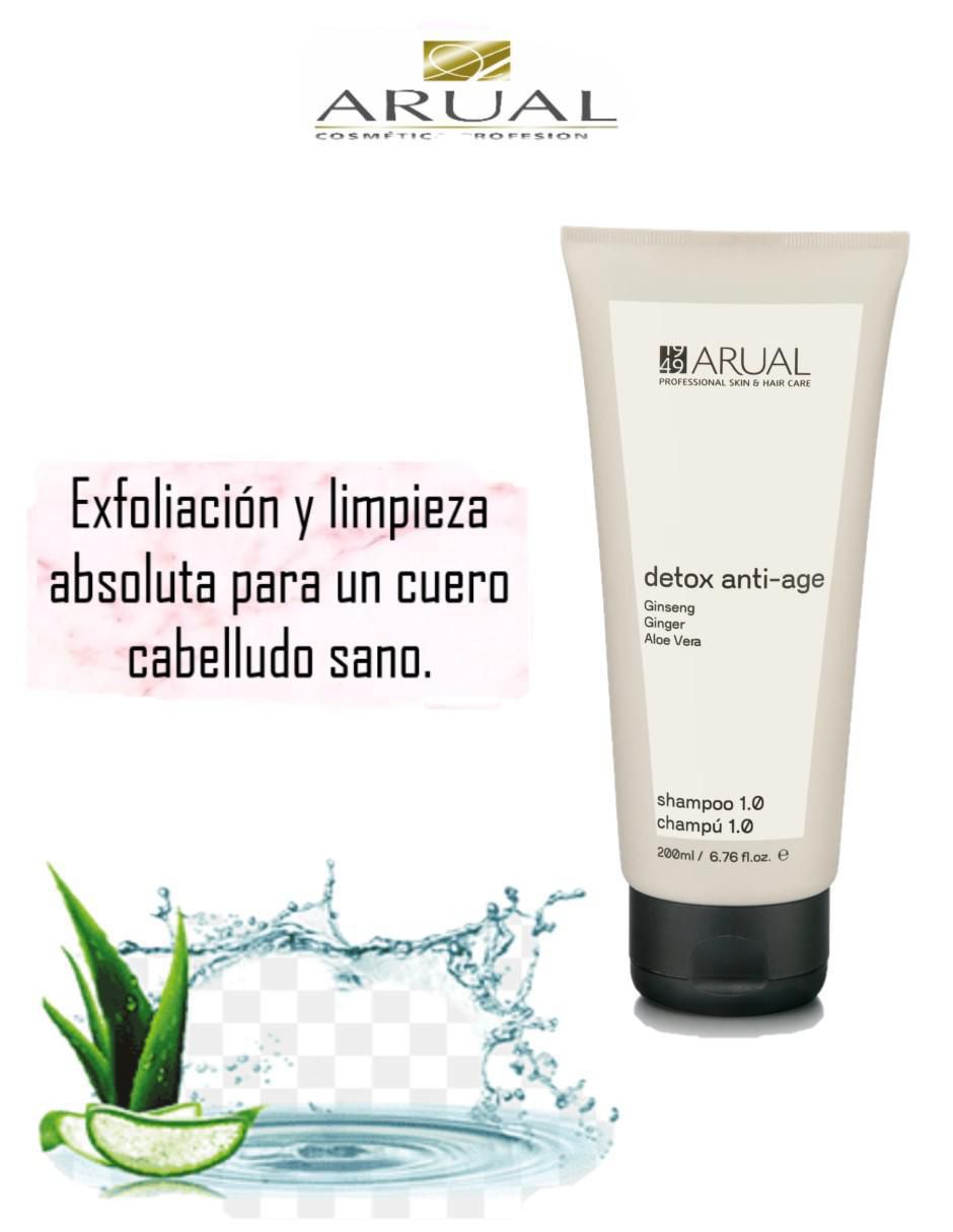 Shampoo para cabello Champú exfoliante Anti-Pollution 1.0 Detox Anti-Age 2