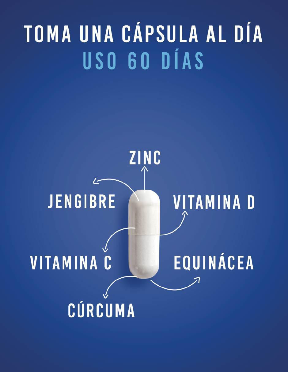 Vitamina C y Zinc suplemento alimenticio cápsulas 2