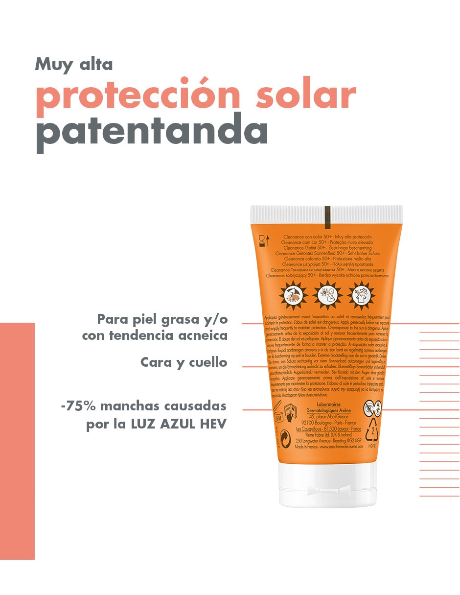 Protector solar FPS 50 Cleanance 50 ml 3