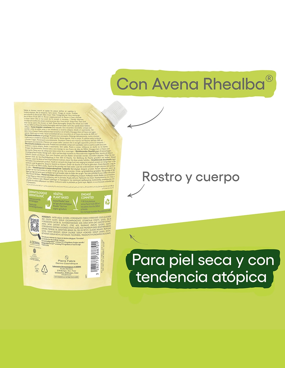 Aceite corporal Exomega 500 ml 4