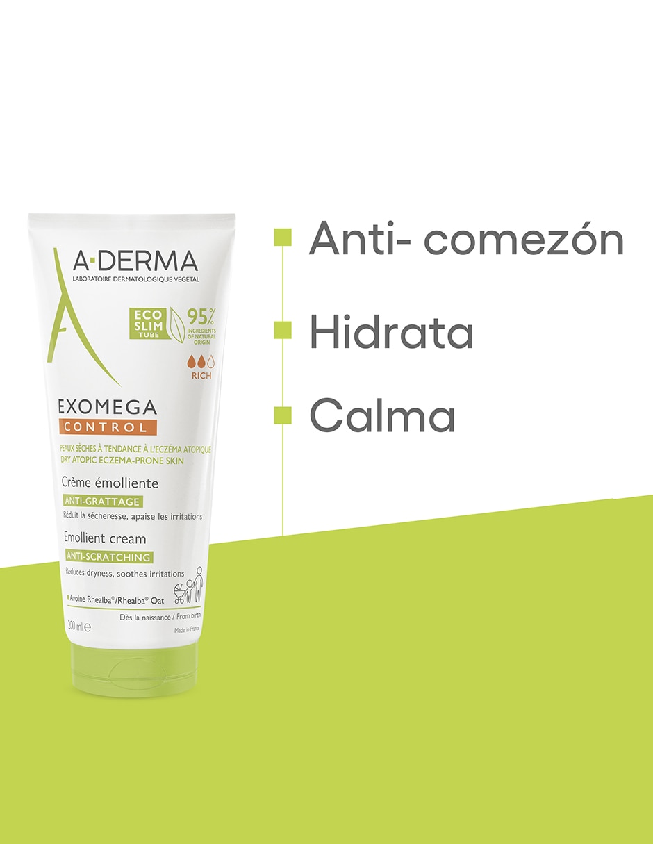 Crema para rostro y cuerpo recomendada para hidratar de día y noche Exomega para piel seca y sensible 3